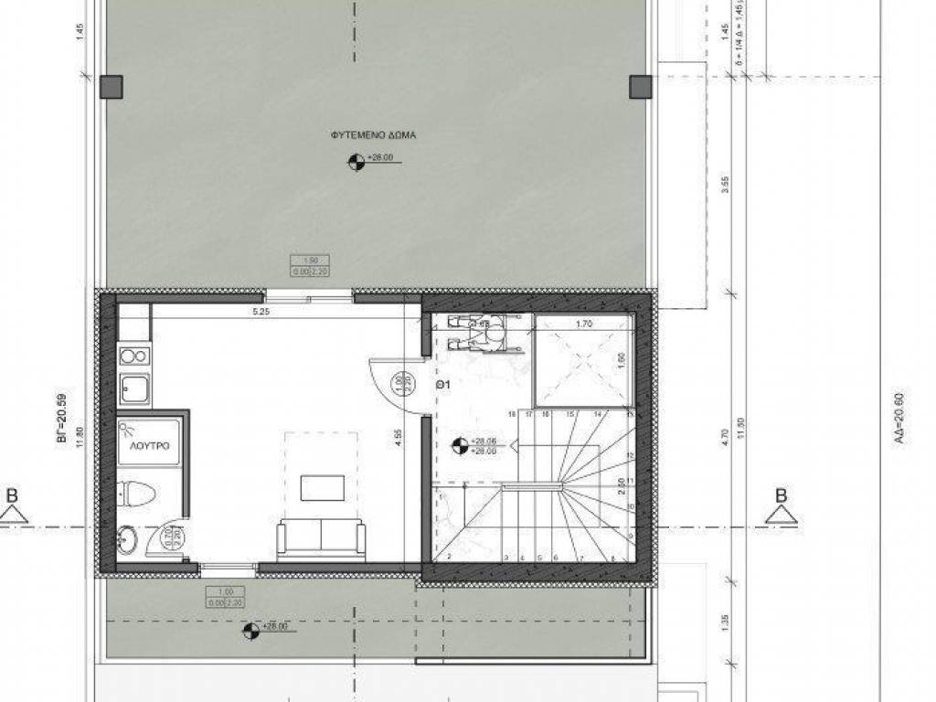 Forumland Real Estate, κάτοψη φυτεμένου δώματος