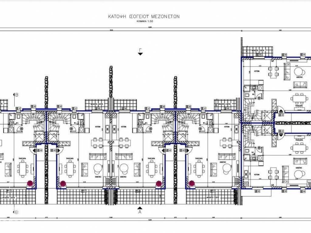 Forumland Real Estate, κάτοψη ισογείου μεζονετών