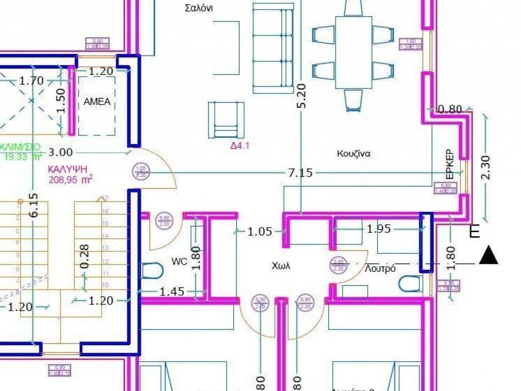 Forumland Real Estate, Κάτοψη Δ4.1 διαμερίσματος