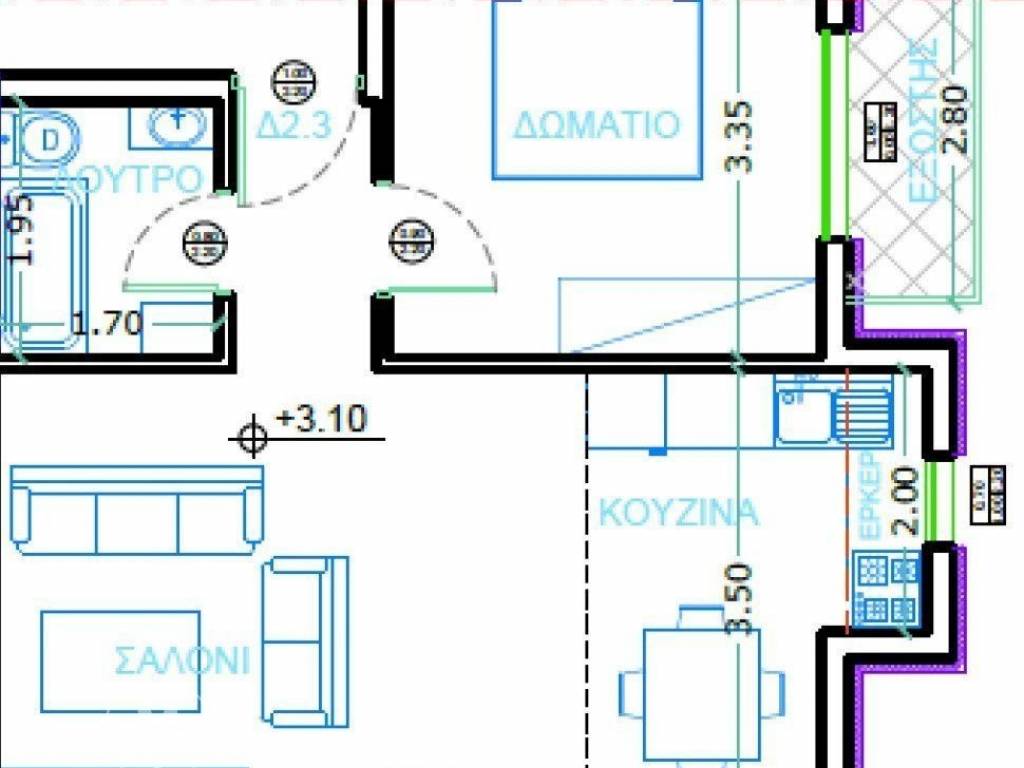 Forumland Real Estate, Κάτοψη Δ2.3 διαμερίσματος