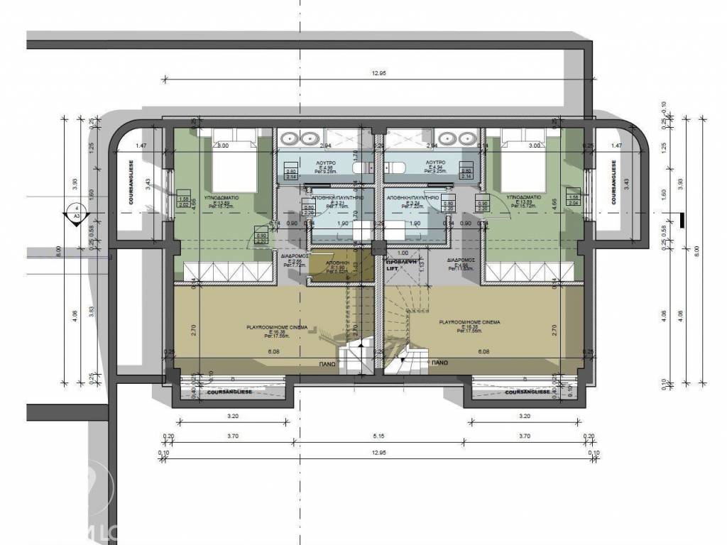 Forumland Real Estate, κάτοψη υπογείου