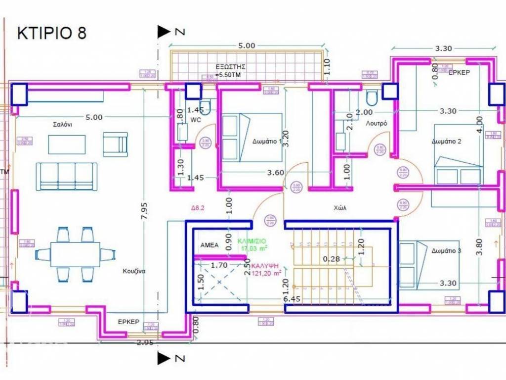 Forumland Real Estate, Κάτοψη Δ8.2 διαμερίσματος