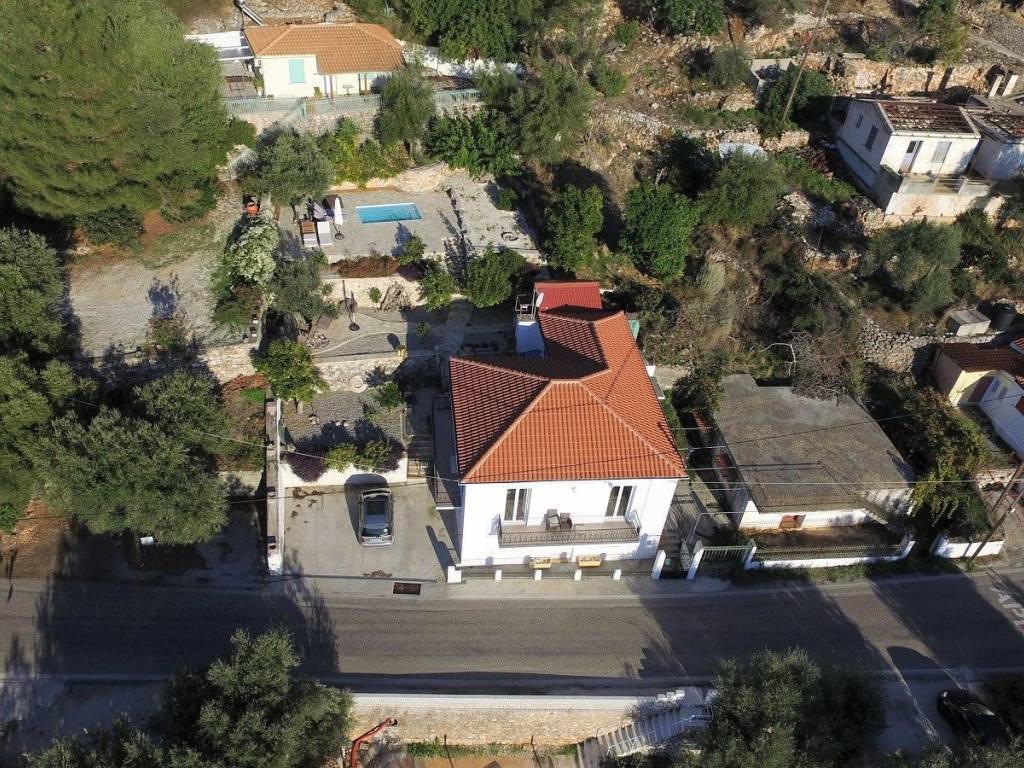 Aerial views of house for sale