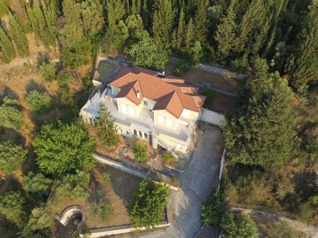 Aerial view of house