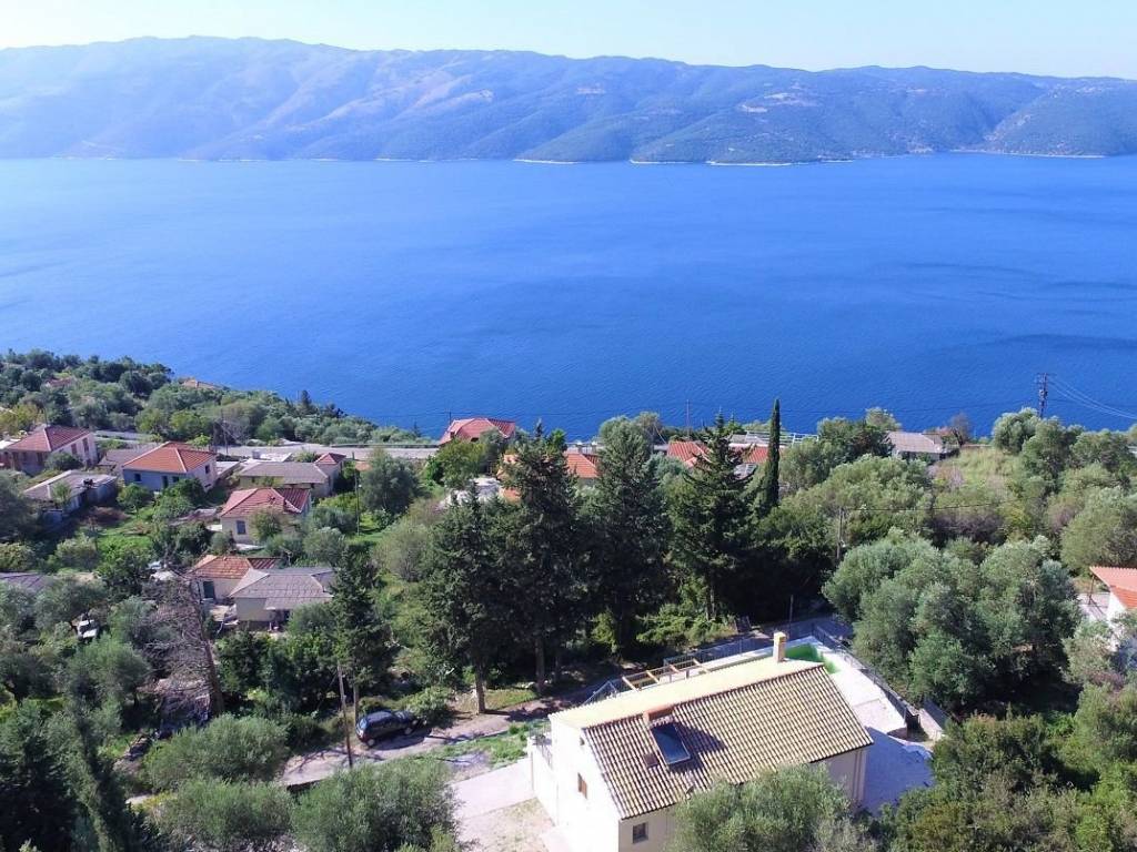 Aerial view from villa in Lefki