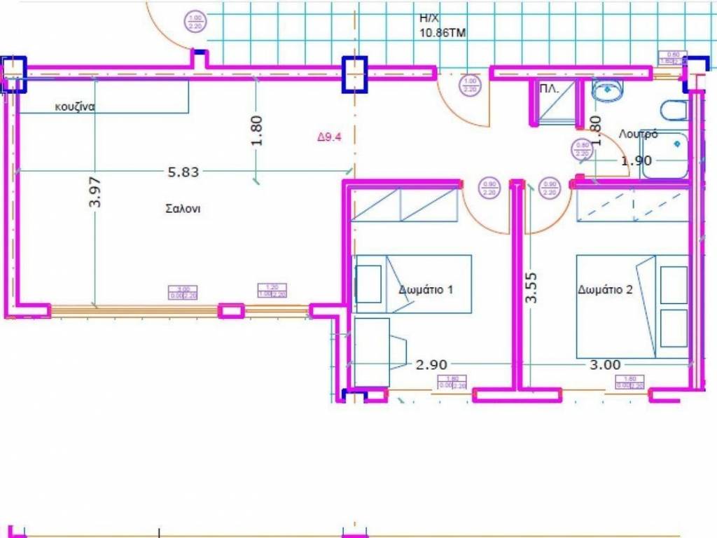 Forumland Real Estate, Κάτοψη Δ9.4 διαμερίσματος