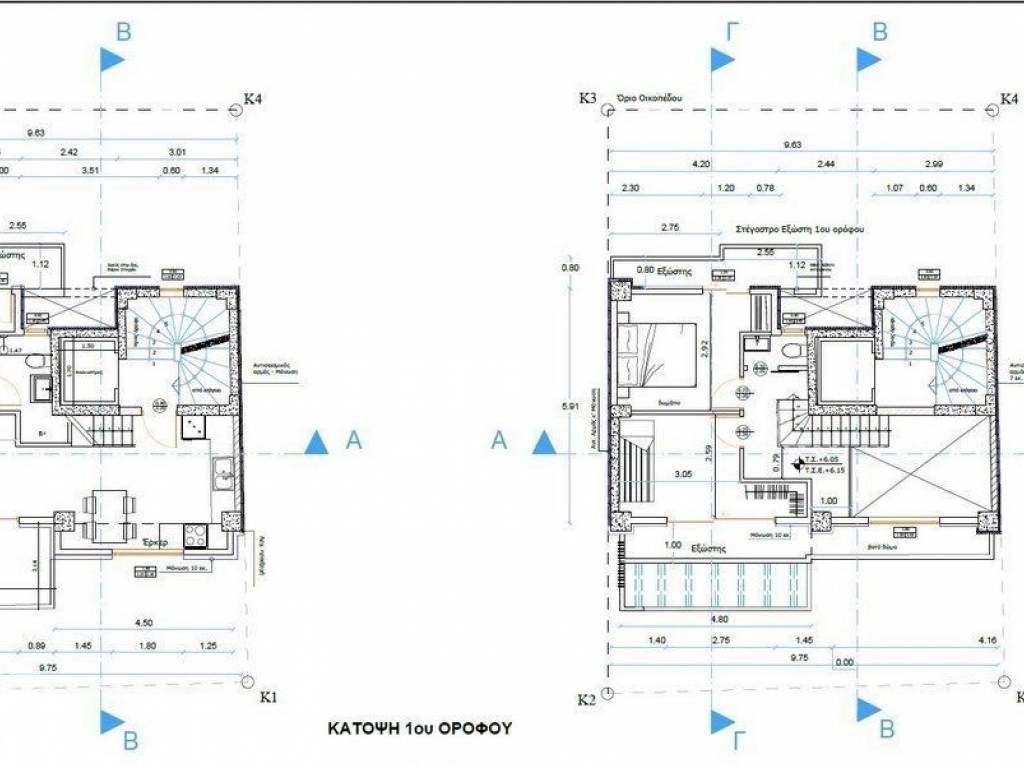 Forumland Real Estate, Κάτοψη 1ος και πατάρι