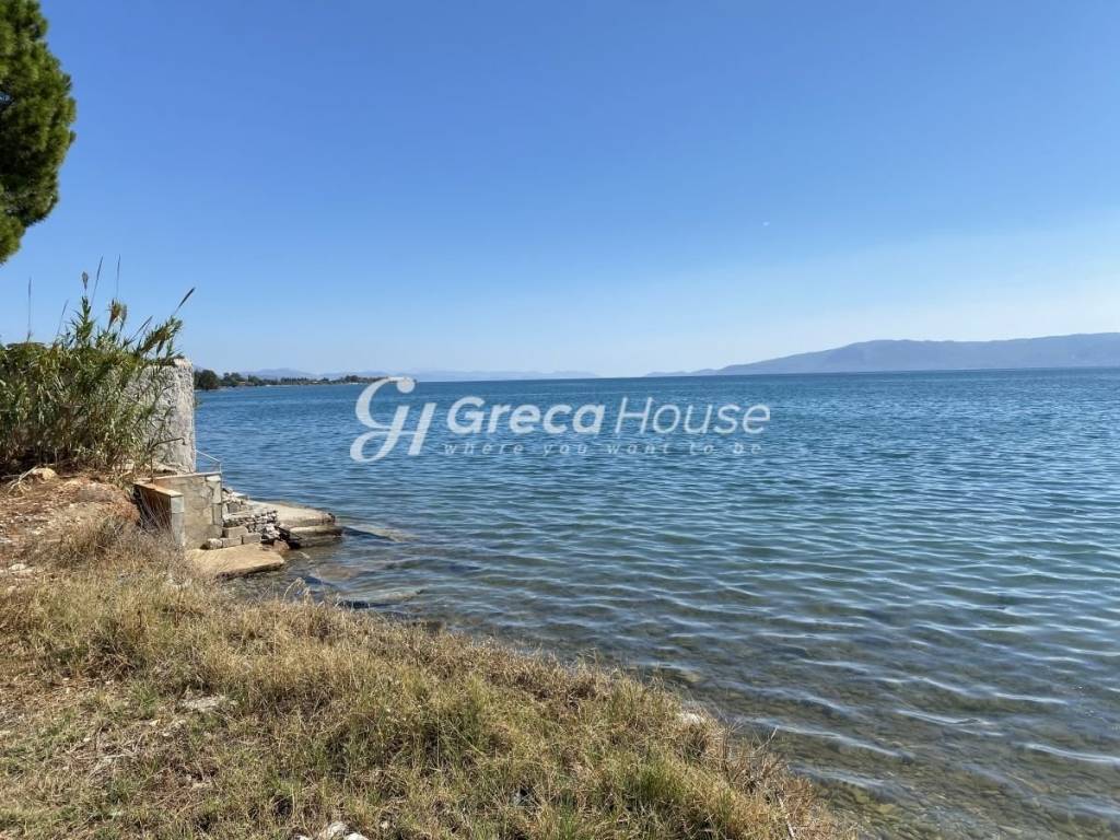 Beachfront Plot with Building Permit for Sale Evia