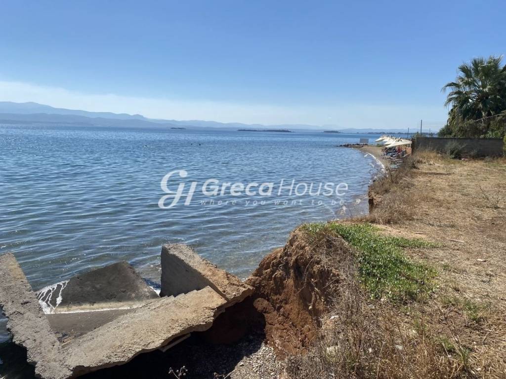 Beachfront Plot with Building Permit for Sale Evia