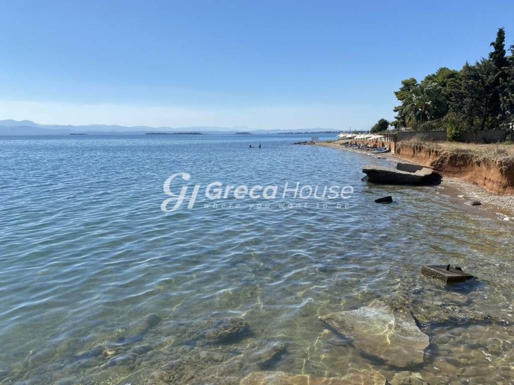 Beachfront Plot with Building Permit for Sale Evia