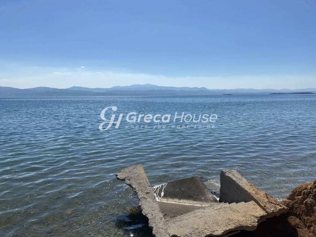 Beachfront Plot with Building Permit for Sale Evia