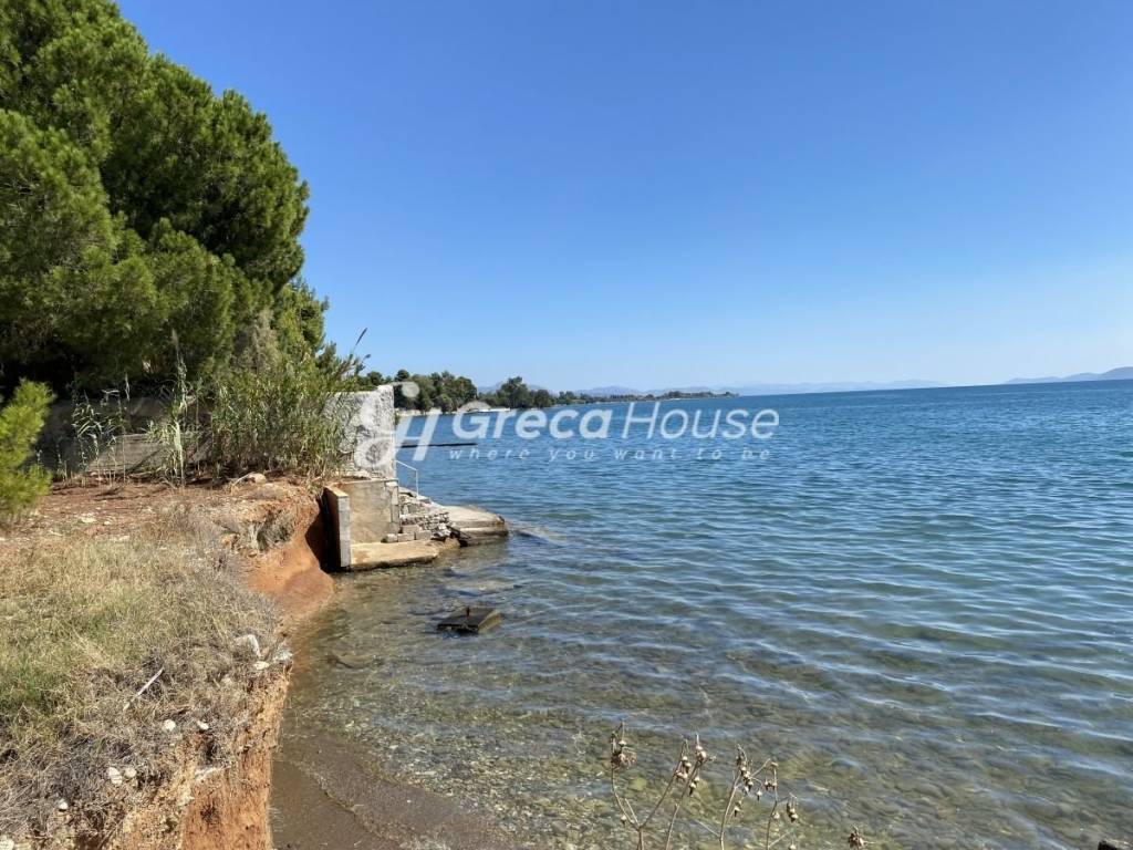 Beachfront Plot with Building Permit for Sale Evia