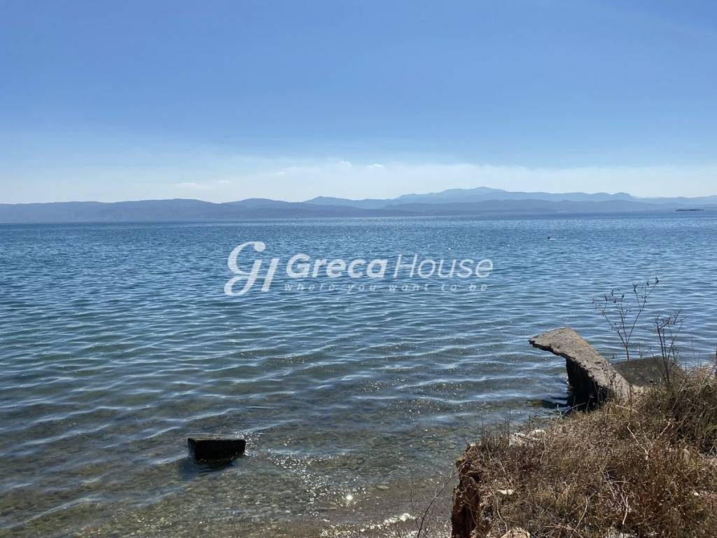 Beachfront Plot with Building Permit for Sale Evia