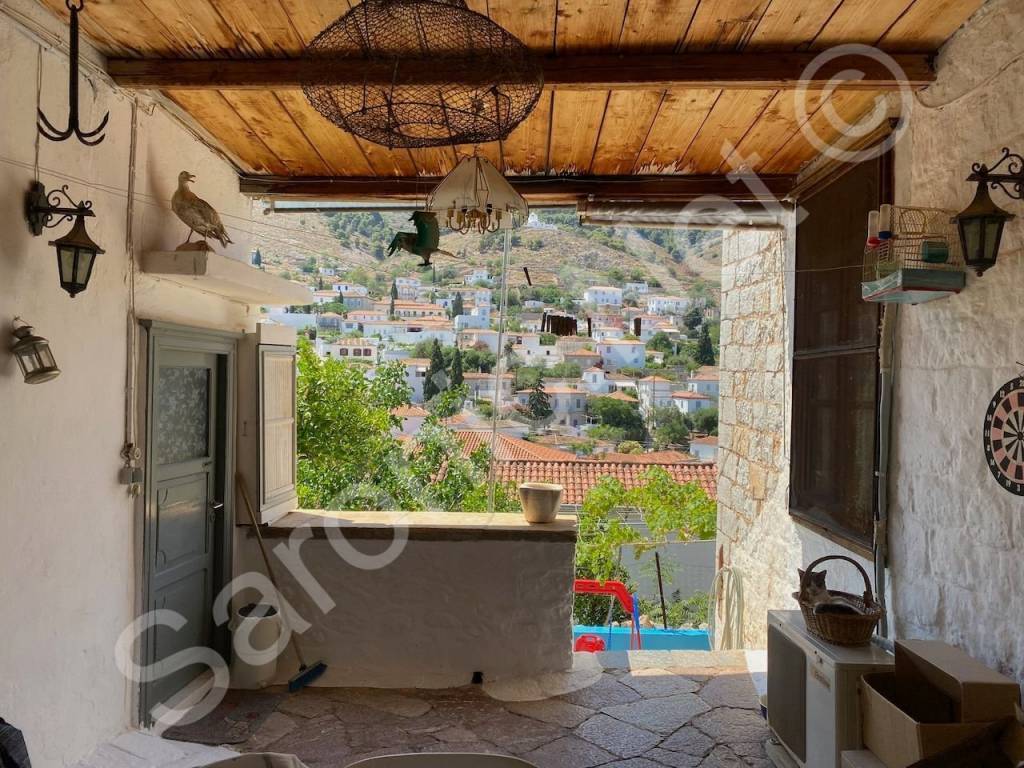 Traditional loggia, inland view, left shower, right to house