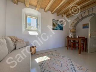 Garden Residence, Living/dining space with beamed ceiling