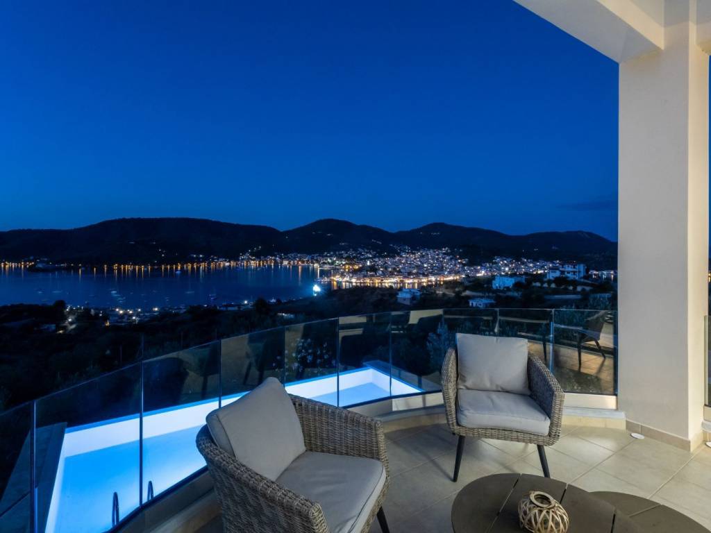 Overlooking Poros Island from Galatas mainland