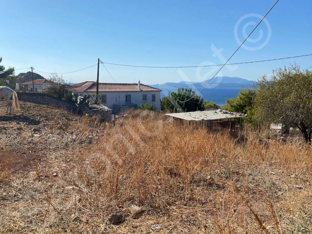 Far reaching sea views for plot of land, for sale on Hydra