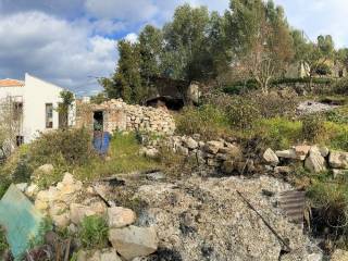 Panoramic view of land with building license