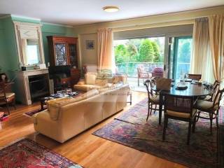 LIVING - DINING ROOM WITH FIREPLACE