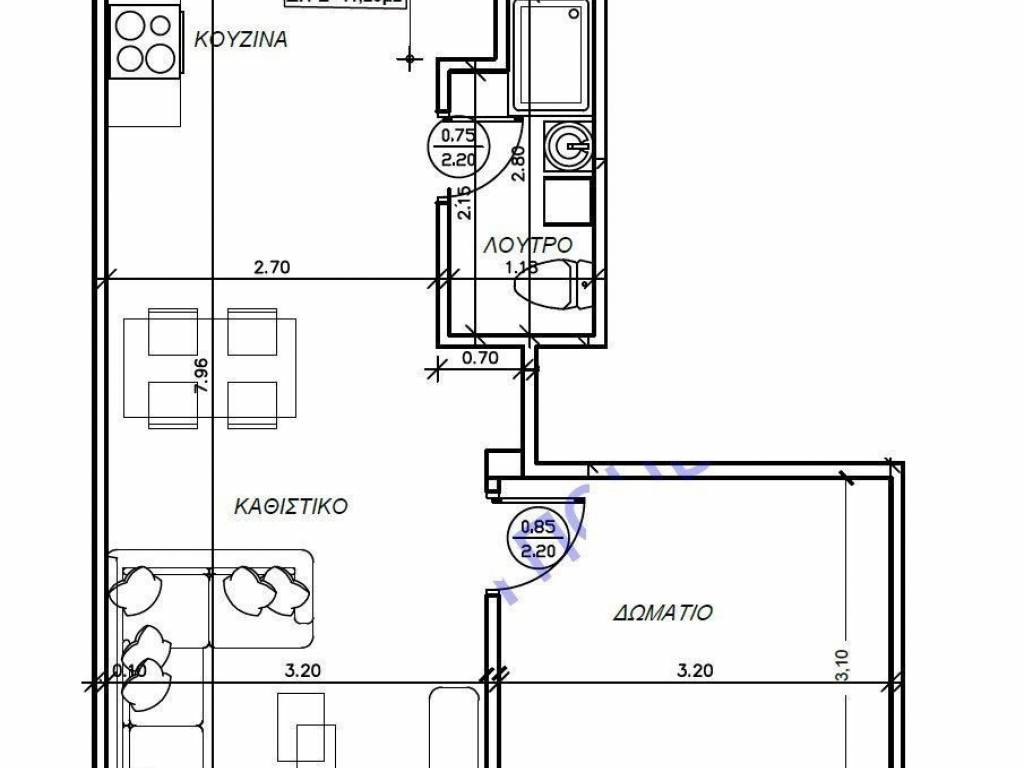 Forumland Real Estate, Κάτοψη Δ1 47,43τμ