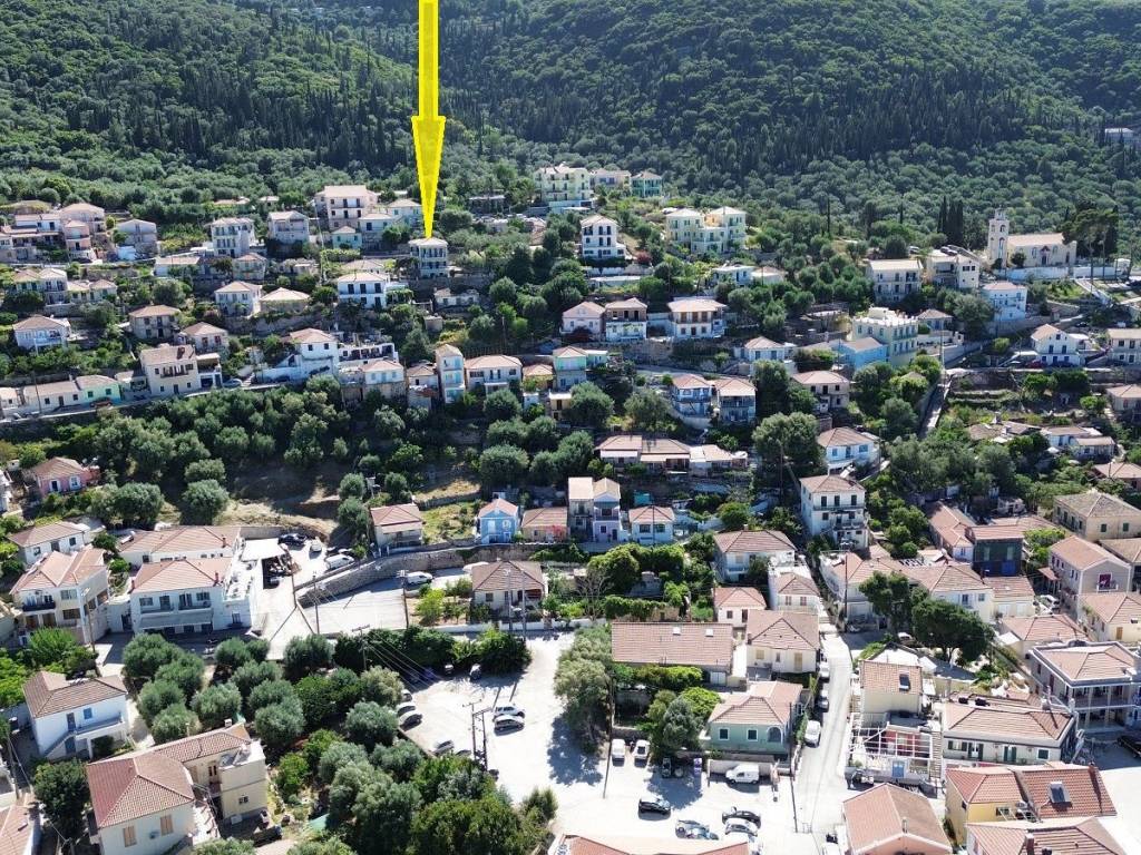 Aerial view and location of house