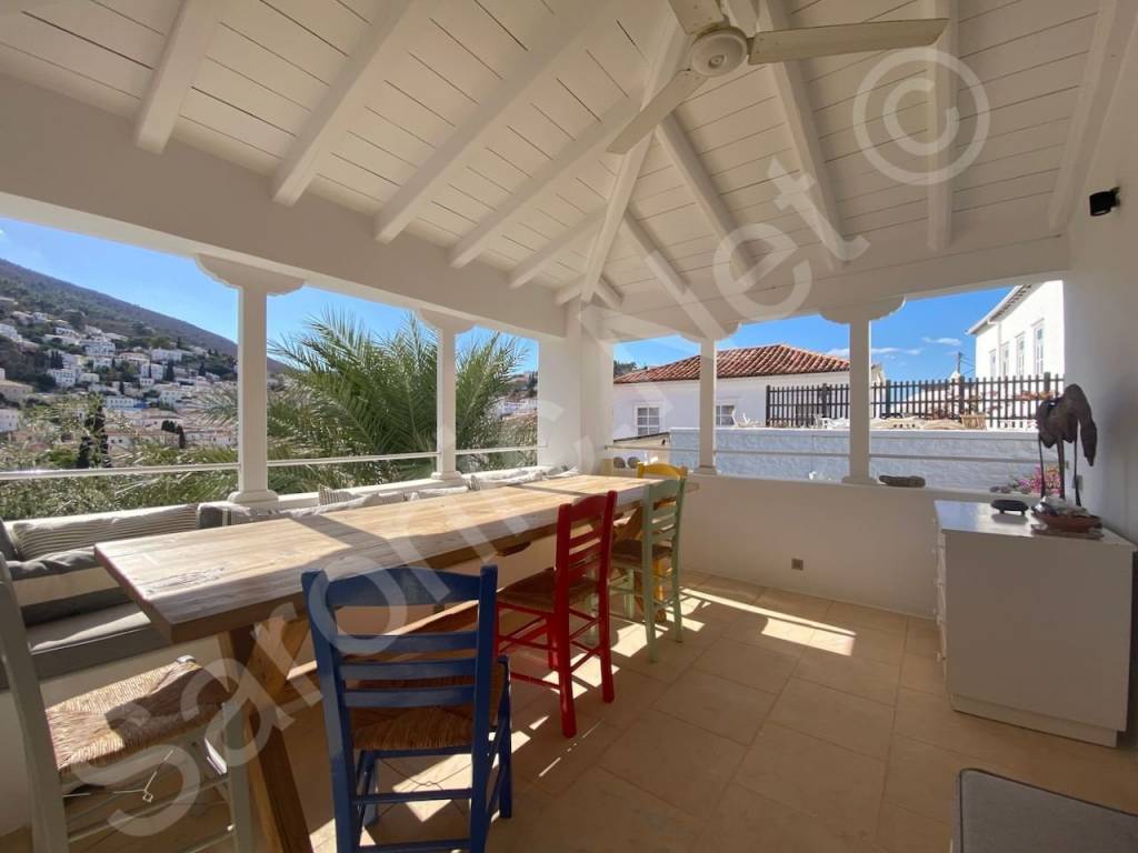 Dining terrace, across to living room terrace