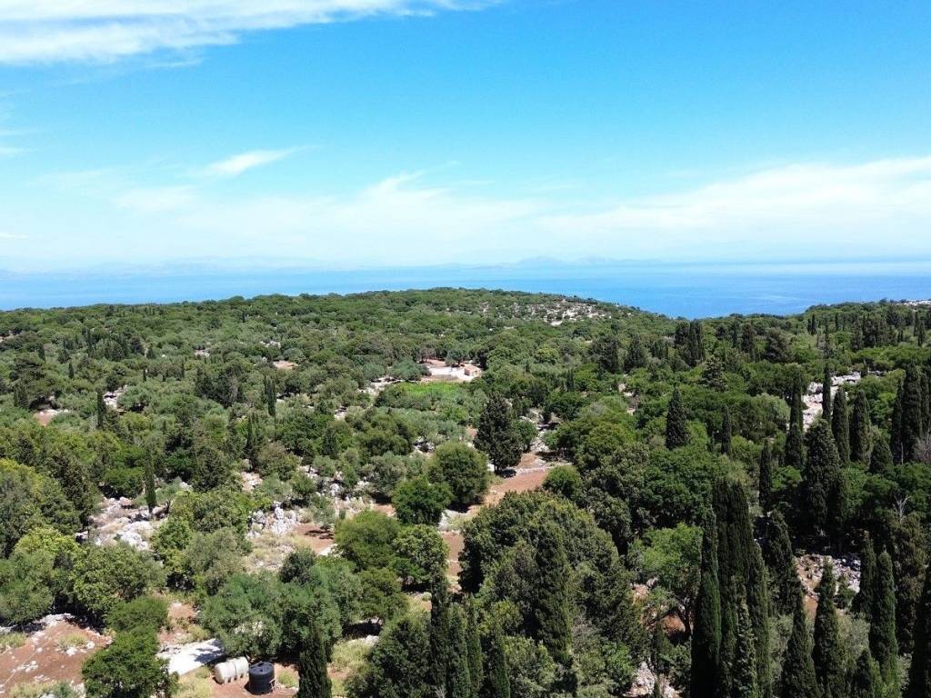 Aerial view of the village and the surrounding area