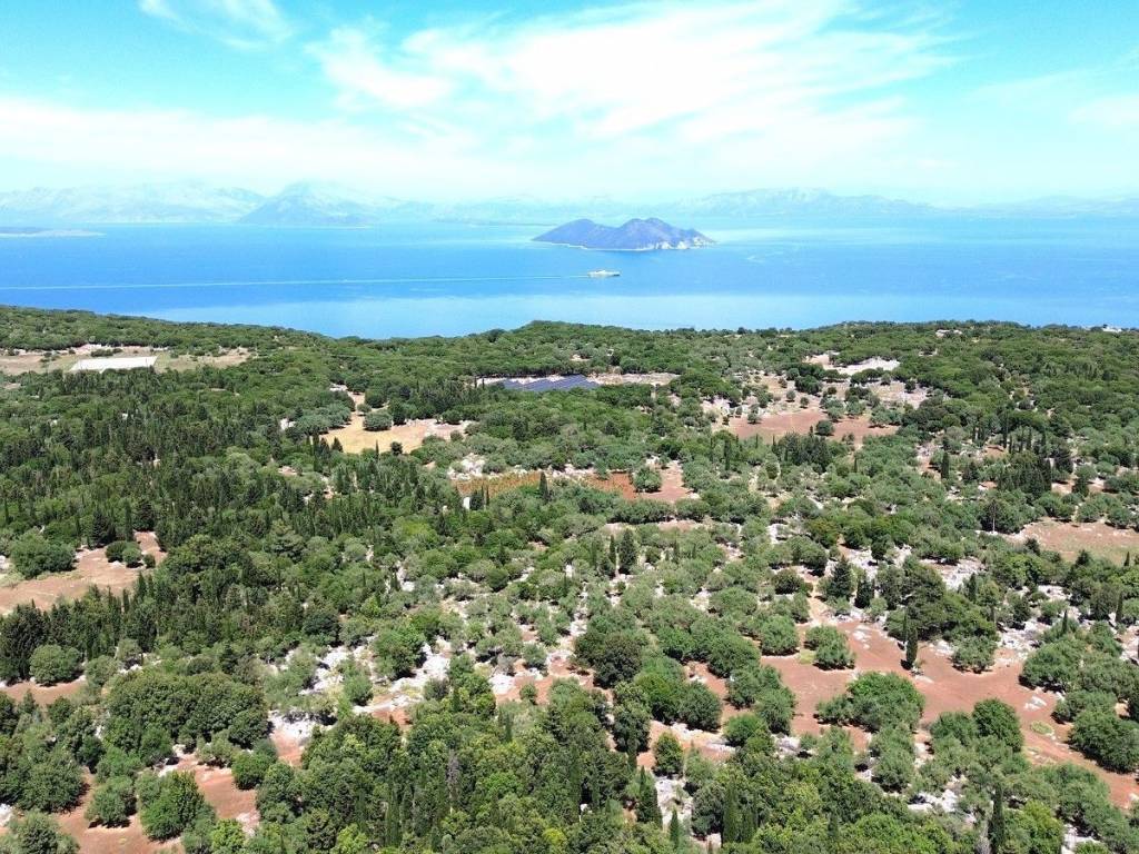 Aerial view of the village and the surrounding area