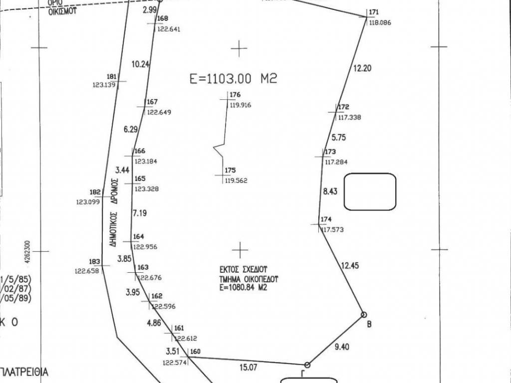 Survey diagram of the property