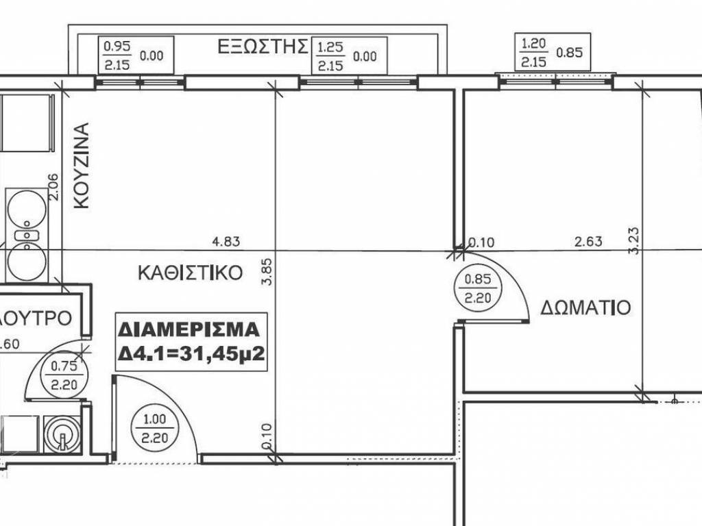 Forumland Real Estate, Κάτοψη Δ4.1  31,45τμ