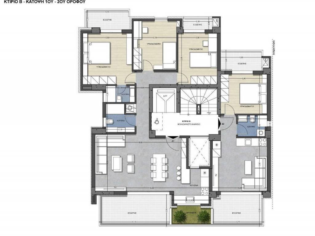 Forumland Real Estate, Κάτοψη 1ου - 2ου ορόφου