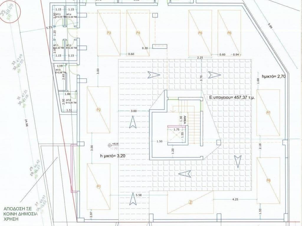 Forumland Real Estate, Κάτοψη υπογείου