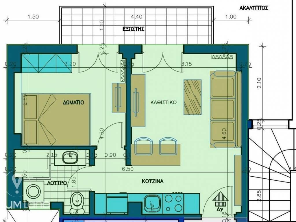 Forumland Real Estate, Κάτοψη Δγ  40,36τμ