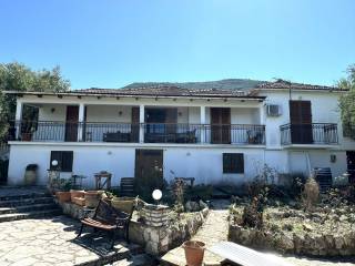 House front and outside areas of the property