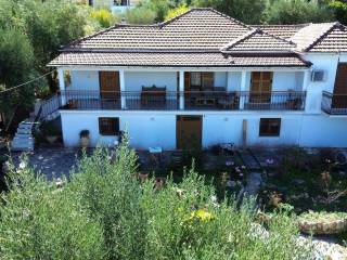 Aerial view of the house