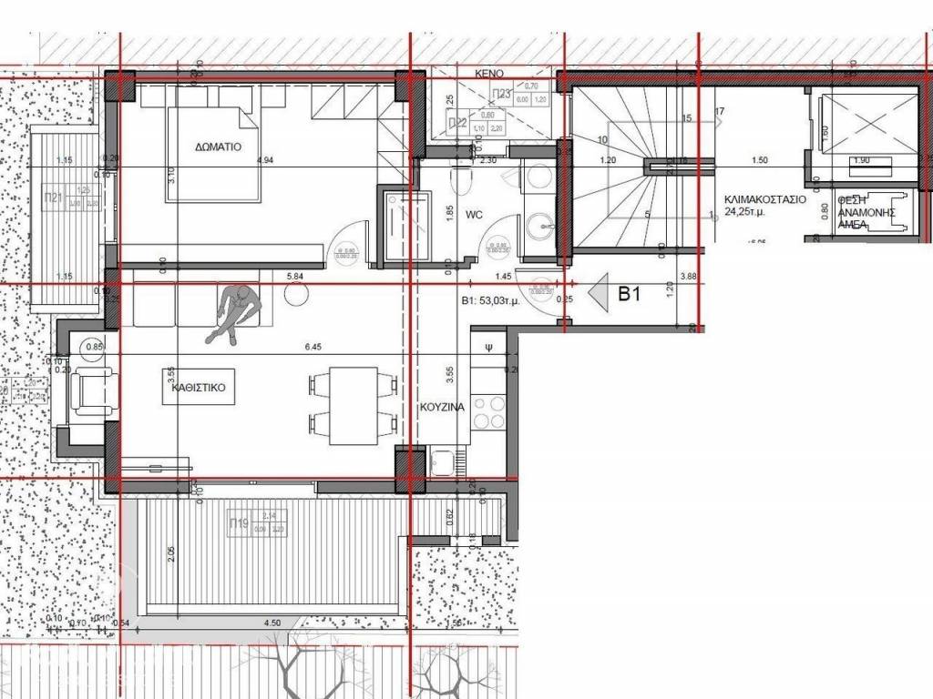 Forumland Real Estate, Κάτοψη Β1  71,90τμ