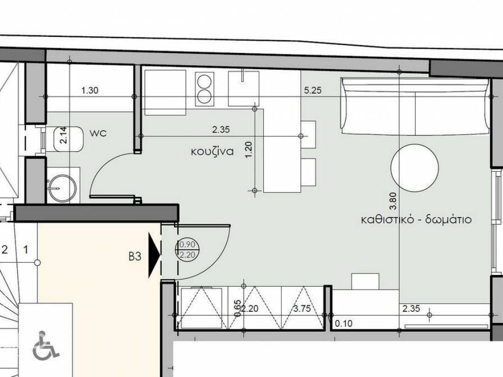 Forumland Real Estate, Κάτοψη Β3  37,35τμ