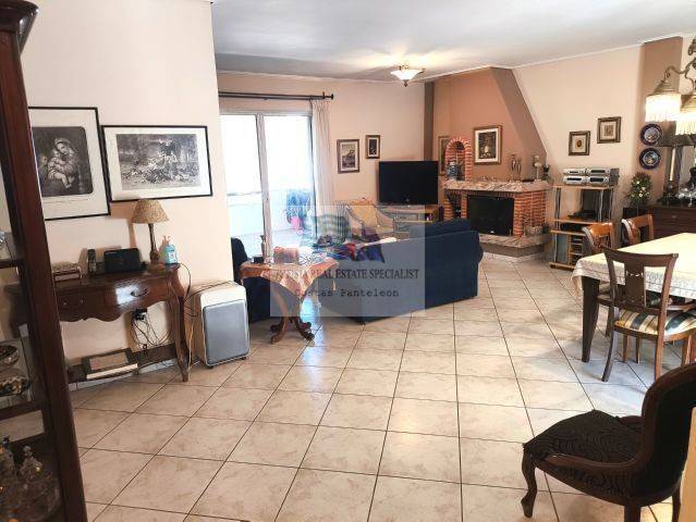 LIVING - DINING ROOM WITH FIREPLACE