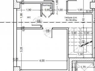 Forumland Real Estate, Κάτοψη υπογείου Δ1α  58,46τμ