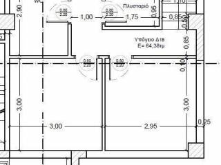 Forumland Real Estate, Κάτοψη υπογείου Δ1β  64,38τμ