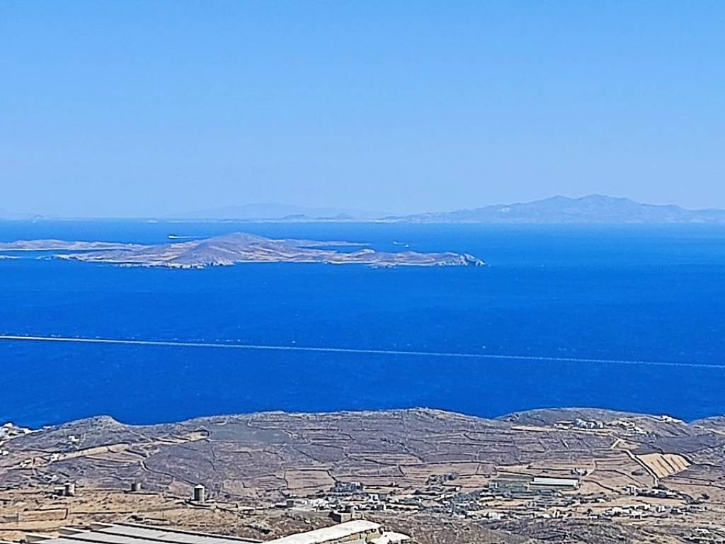 Mykonos, Dilos, Paros, Antiparos Naxos is just in front.