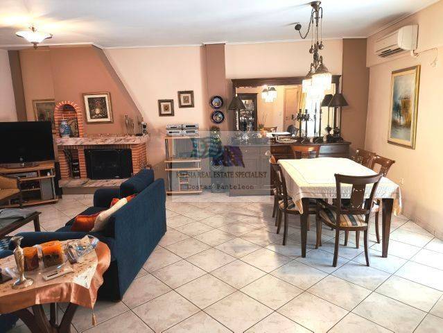 LIVING - DINING ROOM WITH FIREPLACE