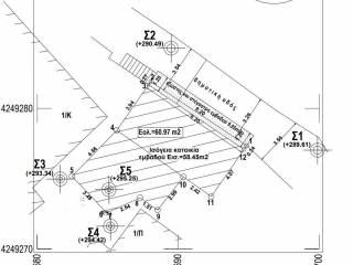 Survey diagram of plot with house