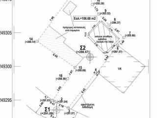 Survey diagram of land with storage room