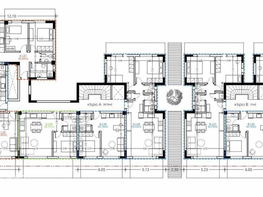 Forumland Real Estate, Κάτοψη 1ου ορόφου