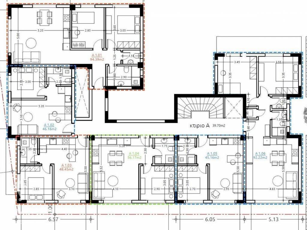 Forumland Real Estate, Κάτοψη Κτιριο Α 1ος όροφος