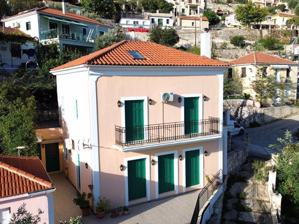 Aerial view of the house