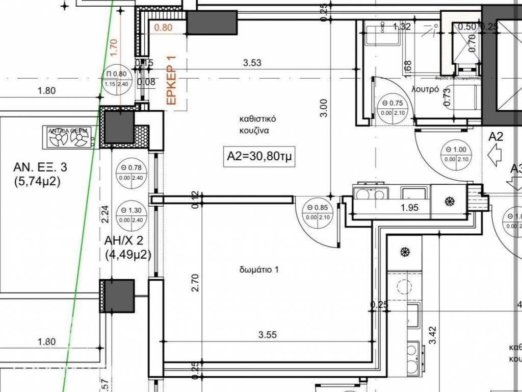 Forumland Real Estate, κάτοψη Α2 30,80τ.μ.