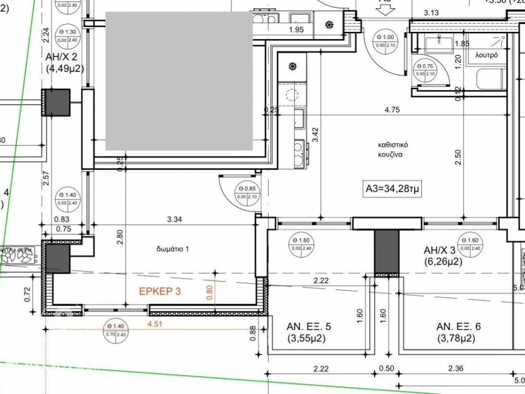 Forumland Real Estate, Κάτοψη  Α3 34,28 τ.μ.