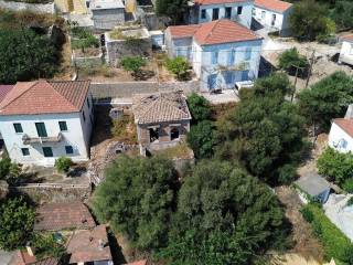 Aerial view of the house